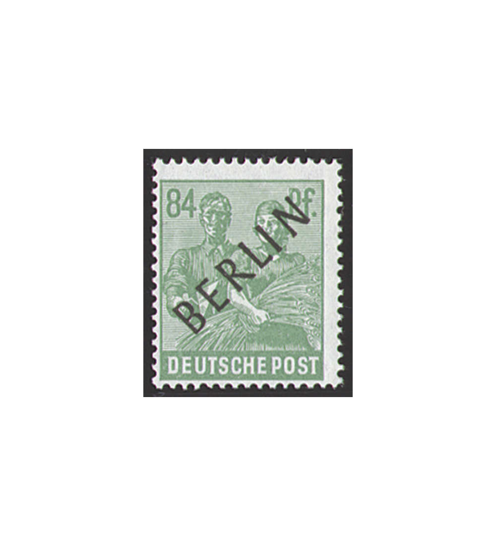 II Berlin Nr. 16               84 Pfennig  Schwarzaufdruck 1948