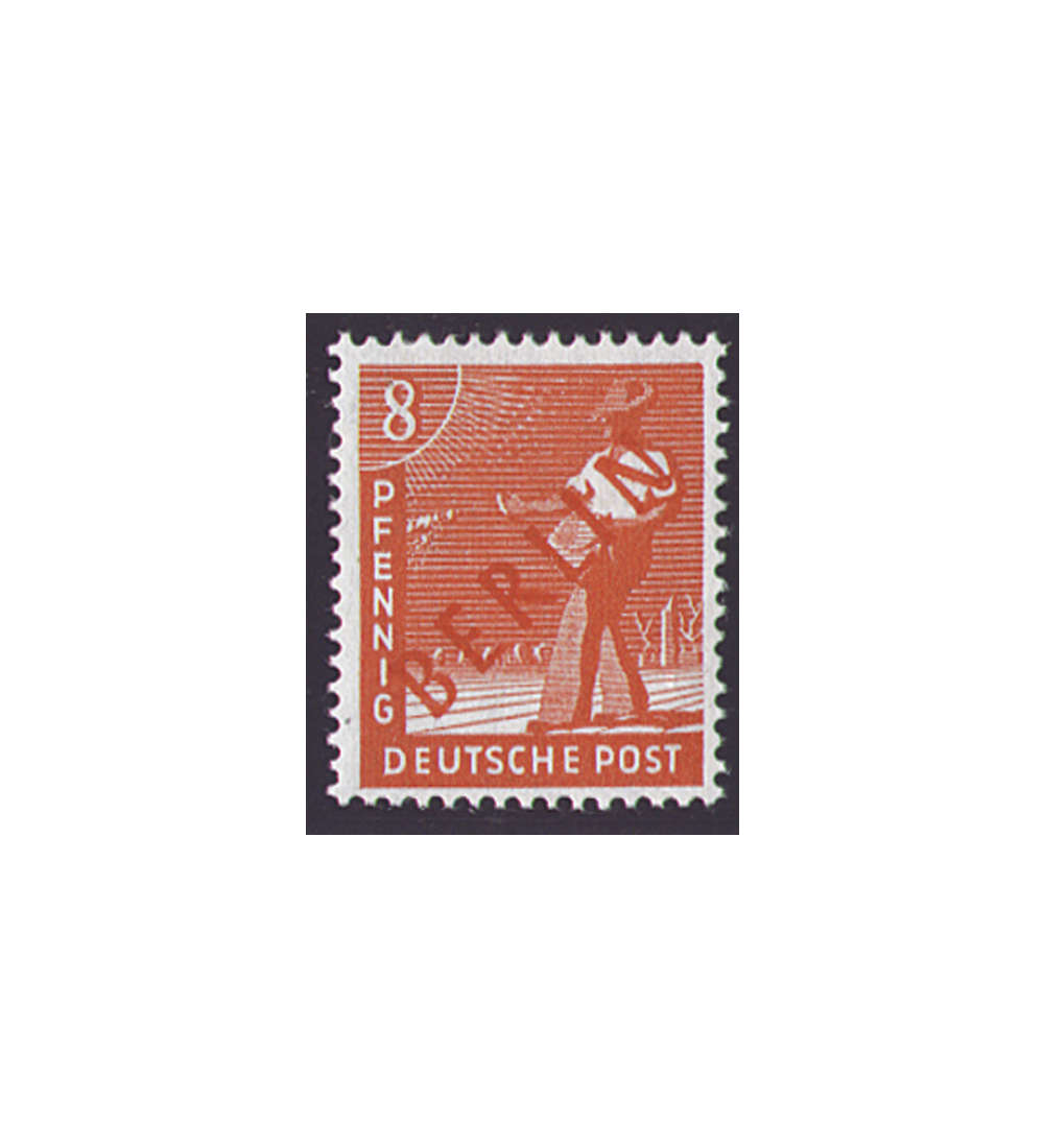 II Berlin Nr. 23               8 Pfennig  Rotaufdruck 1949