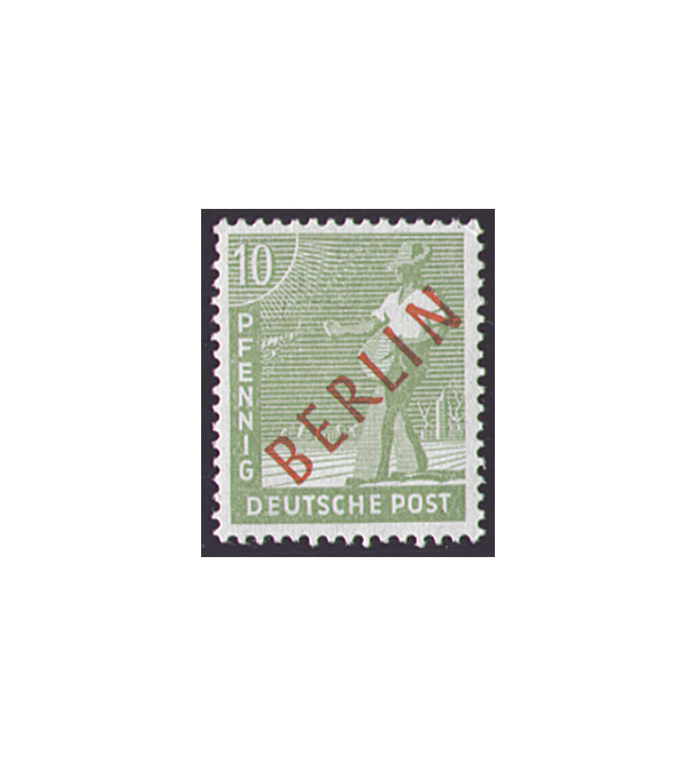 II Berlin Nr. 24               10 Pfennig  Rotaufdruck 1949