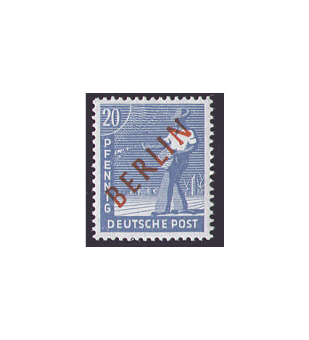 II Berlin Nr. 26               20 Pfennig  Rotaufdruck 1949