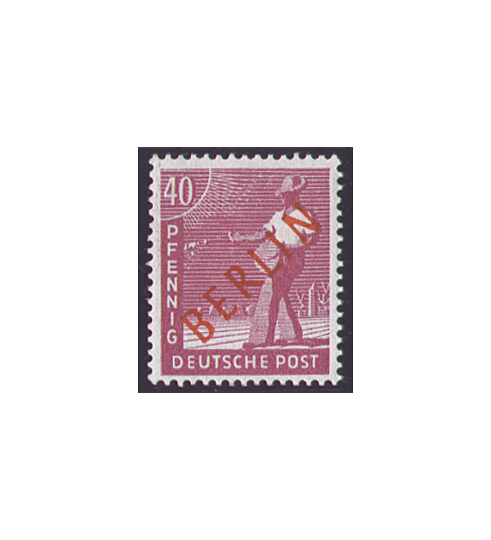 II Berlin Nr. 29               40 Pfennig  Rotaufdruck 1949