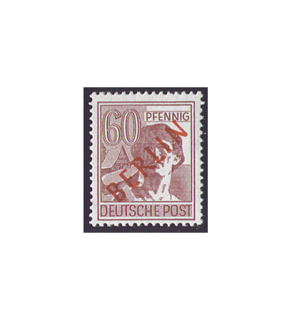 II Berlin Nr. 31               60 Pfennig  Rotaufdruck 1949