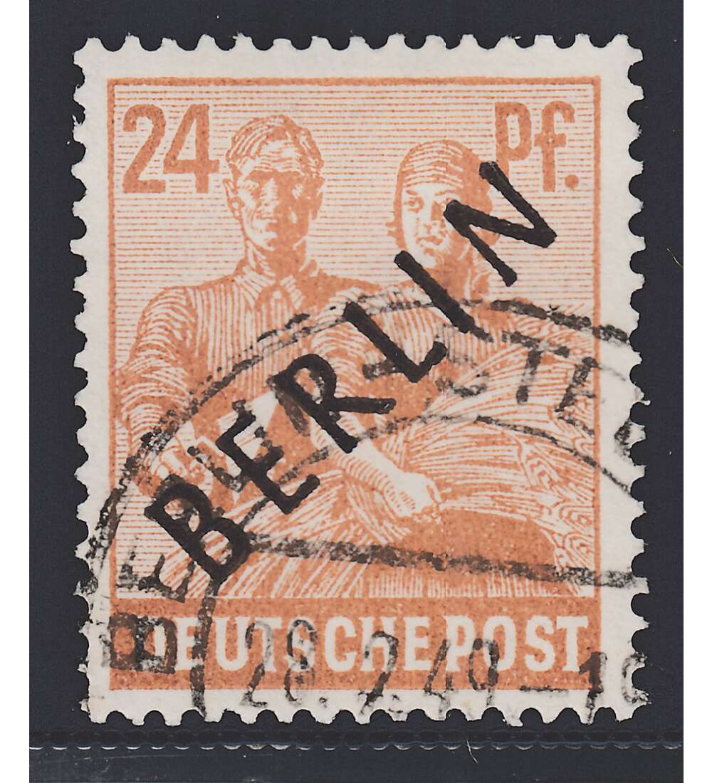 II Berlin Nr. 9 gestempelt 24 Pfennig Schwarzaufdruck