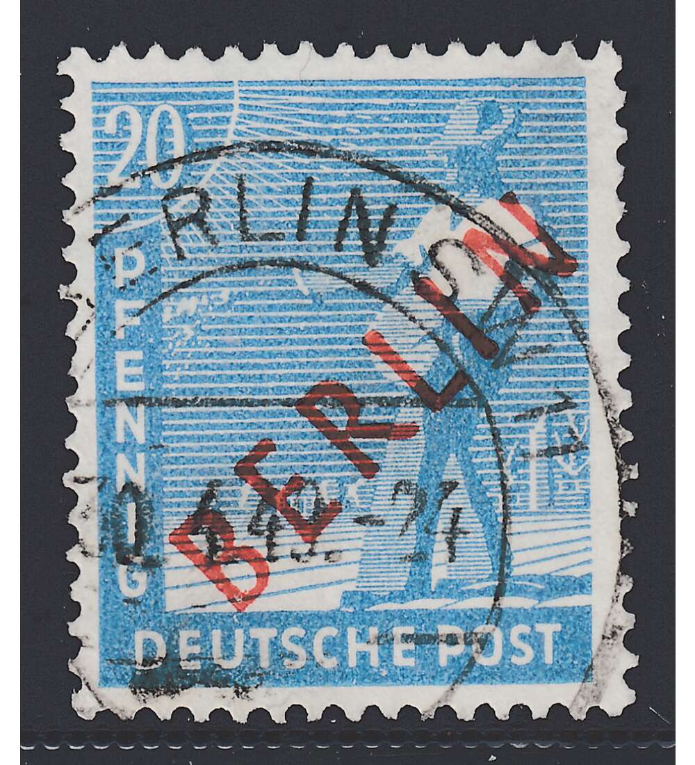 II Berlin Nr. 26 gestempelt 20 Pfennig Rotaufdruck