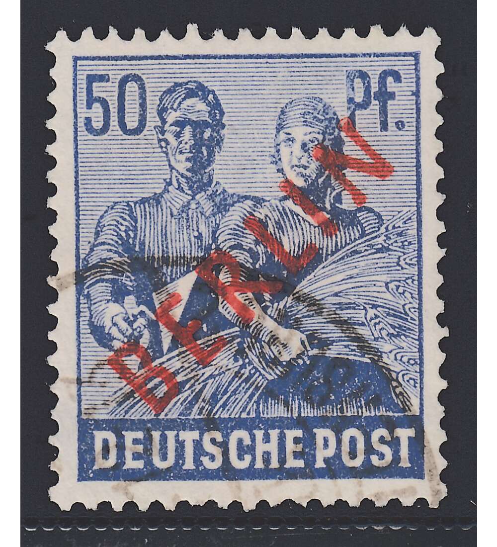 II Berlin Nr. 30 gestempelt 50 Pfennig Rotaufdruck