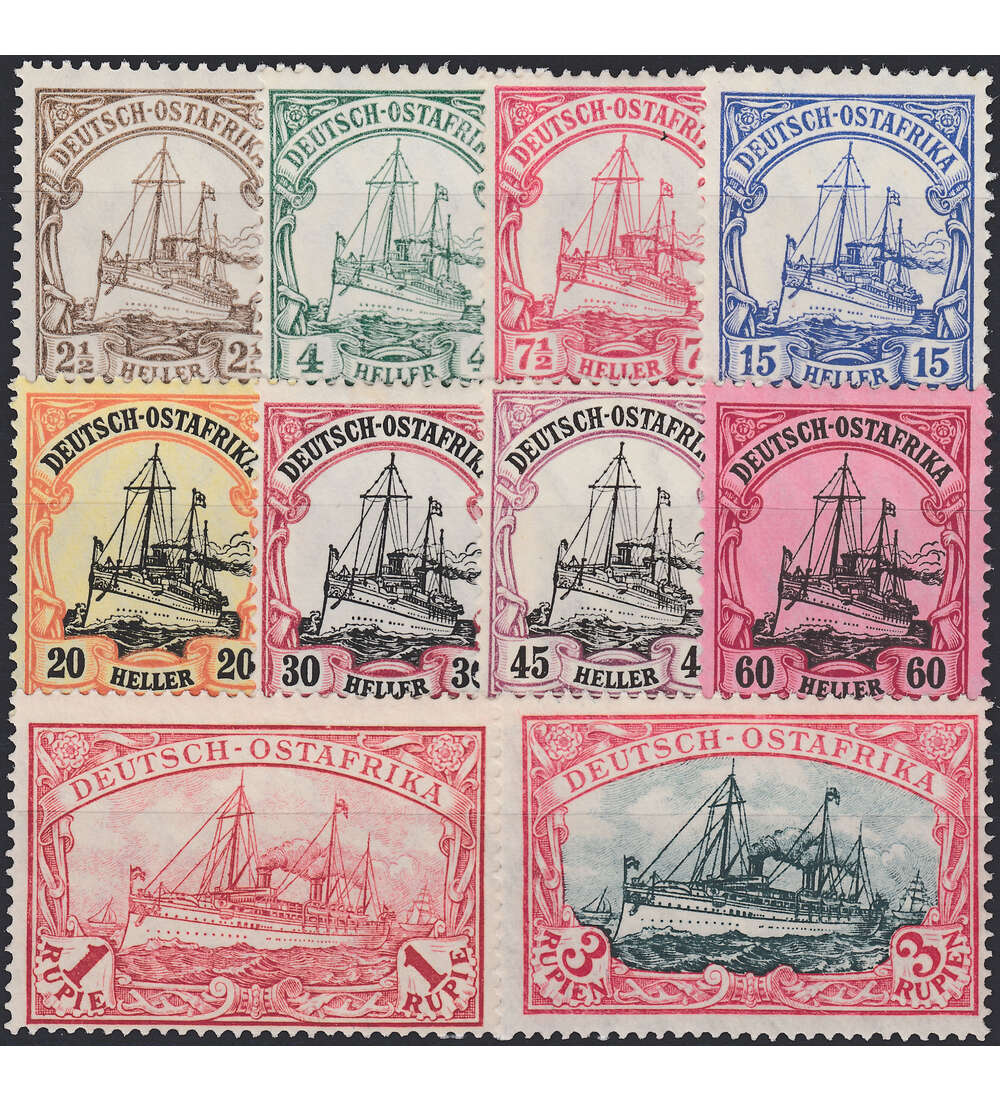 Deutsch-Ostafrika Nr. 30-39 ohne Nr. A38