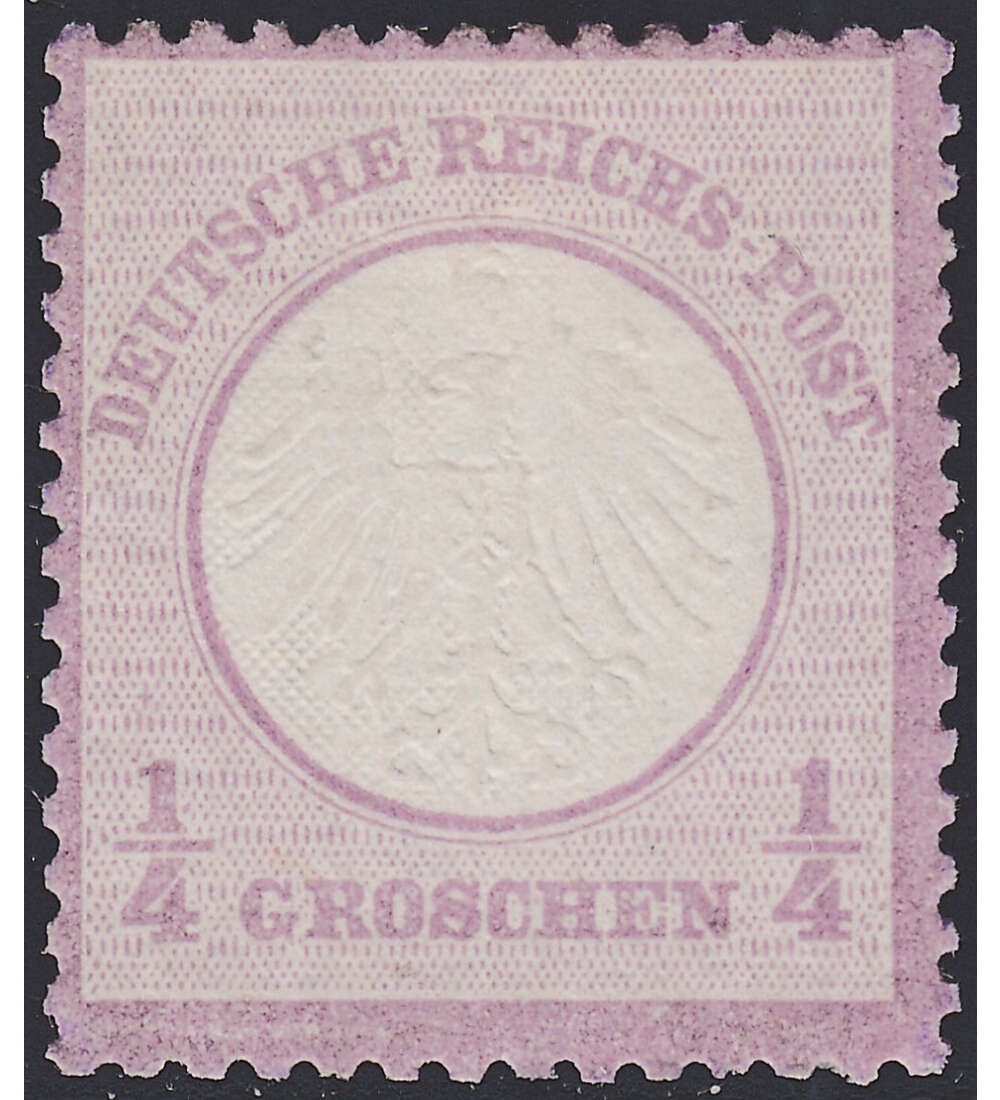 Deutsches Reich Nr. 1 ungestempelt Kleiner Brustschild-1/4 Gr.