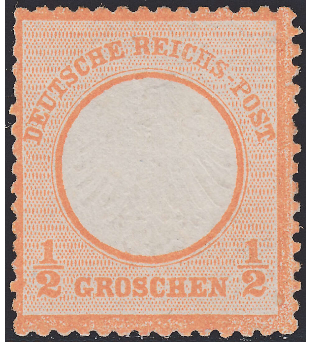 Deutsches Reich Nr. 14 ungestempelt Kleiner Brustschild-1/2 Gr.