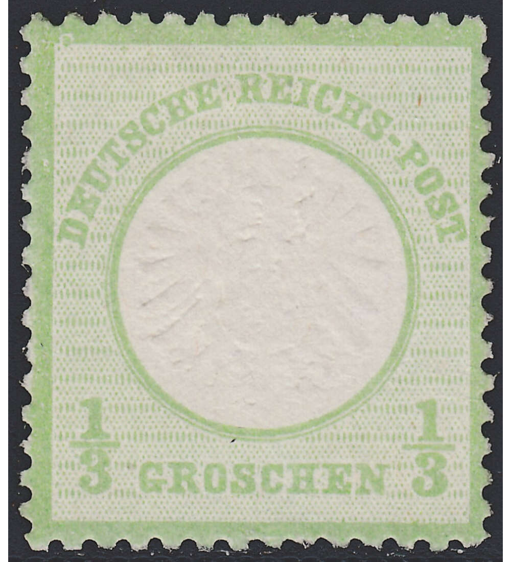 Deutsches Reich Nr. 17 ungestempelt Groer Brustschild-1/3 Gr.