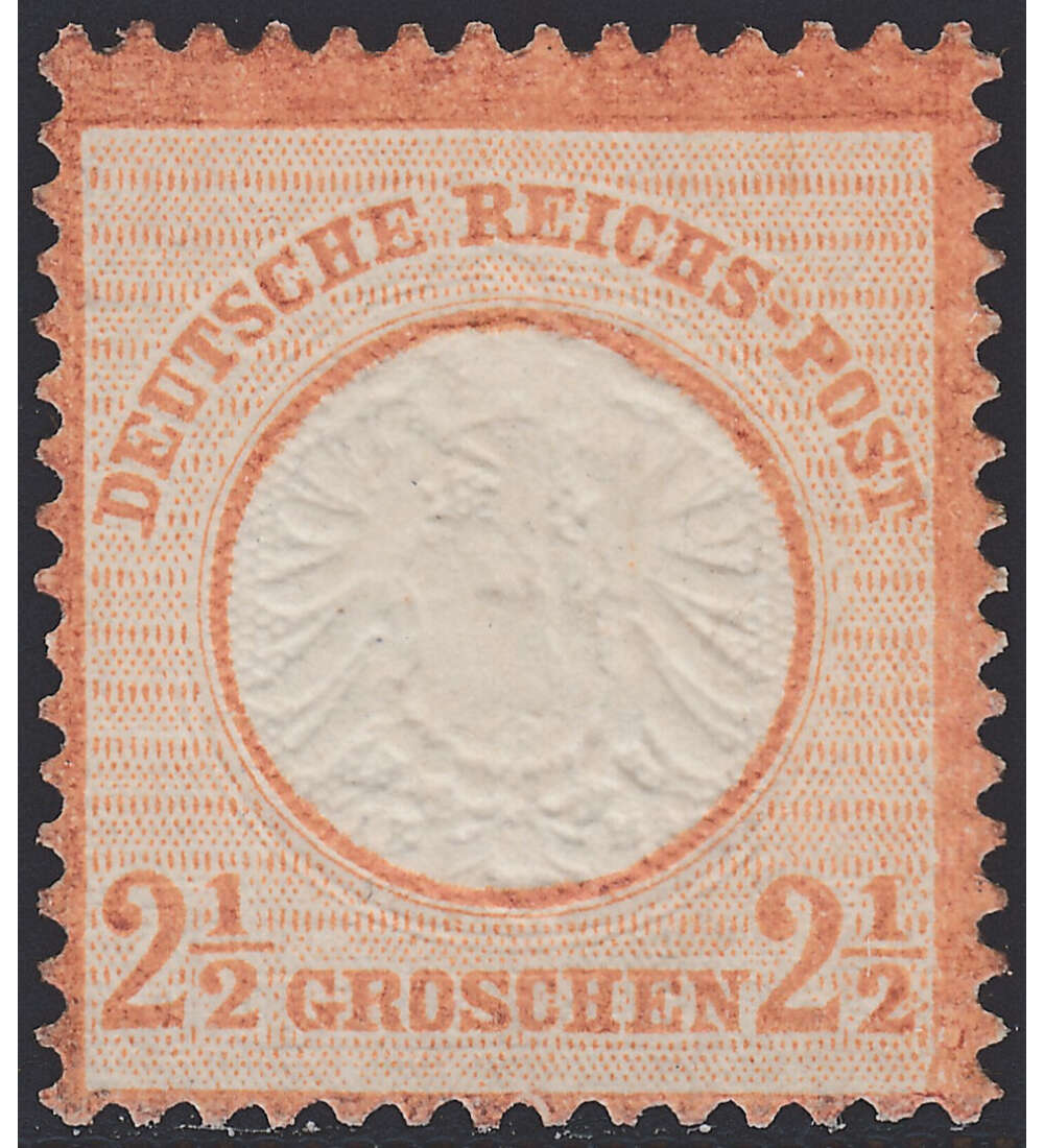 Deutsches Reich Nr. 21 ungestempelt Groer Brustschild-2 1/2 Gr.