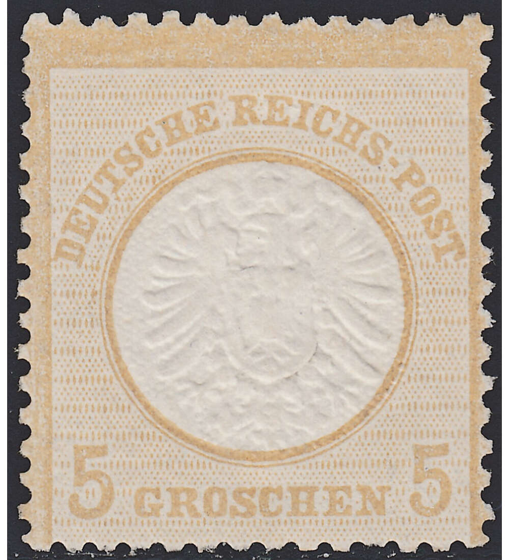 Deutsches Reich Nr. 22 ungestempelt Groer Brustschild-5 Gr.