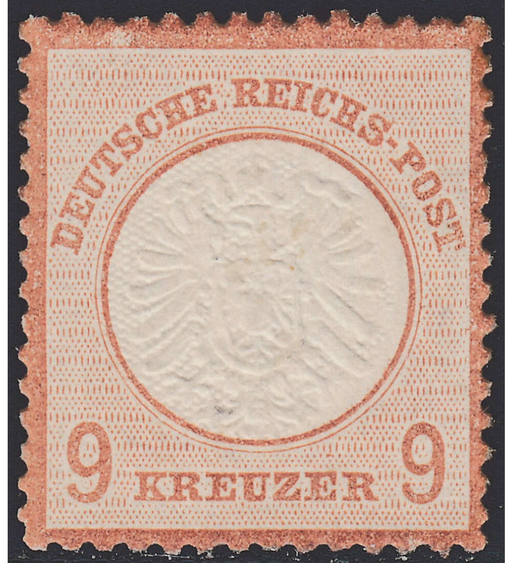 Deutsches Reich Nr. 27 ungestempelt Groer Brustschild-9 Kr.