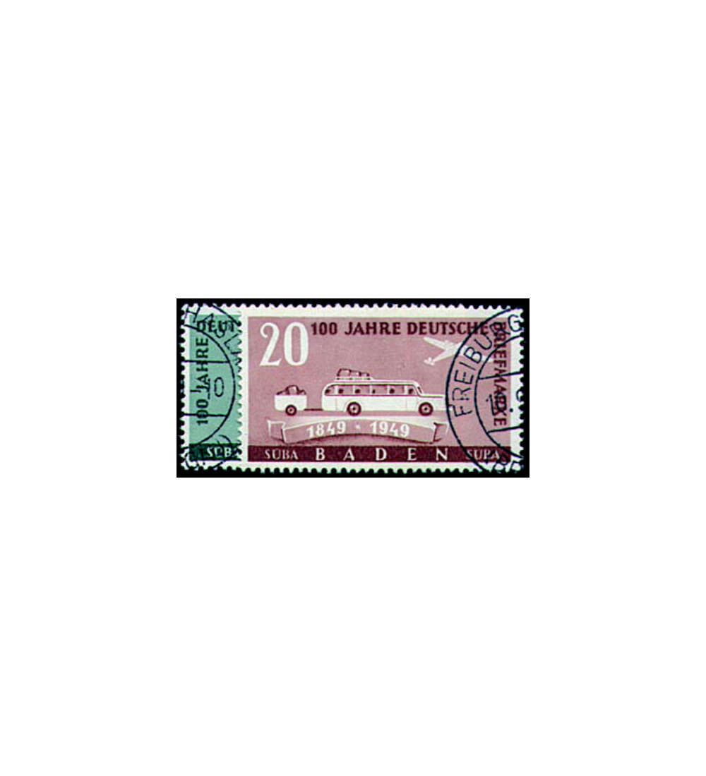 II.Frz. Zone Baden Nr. 54-55 g Deutsche Briefmarken