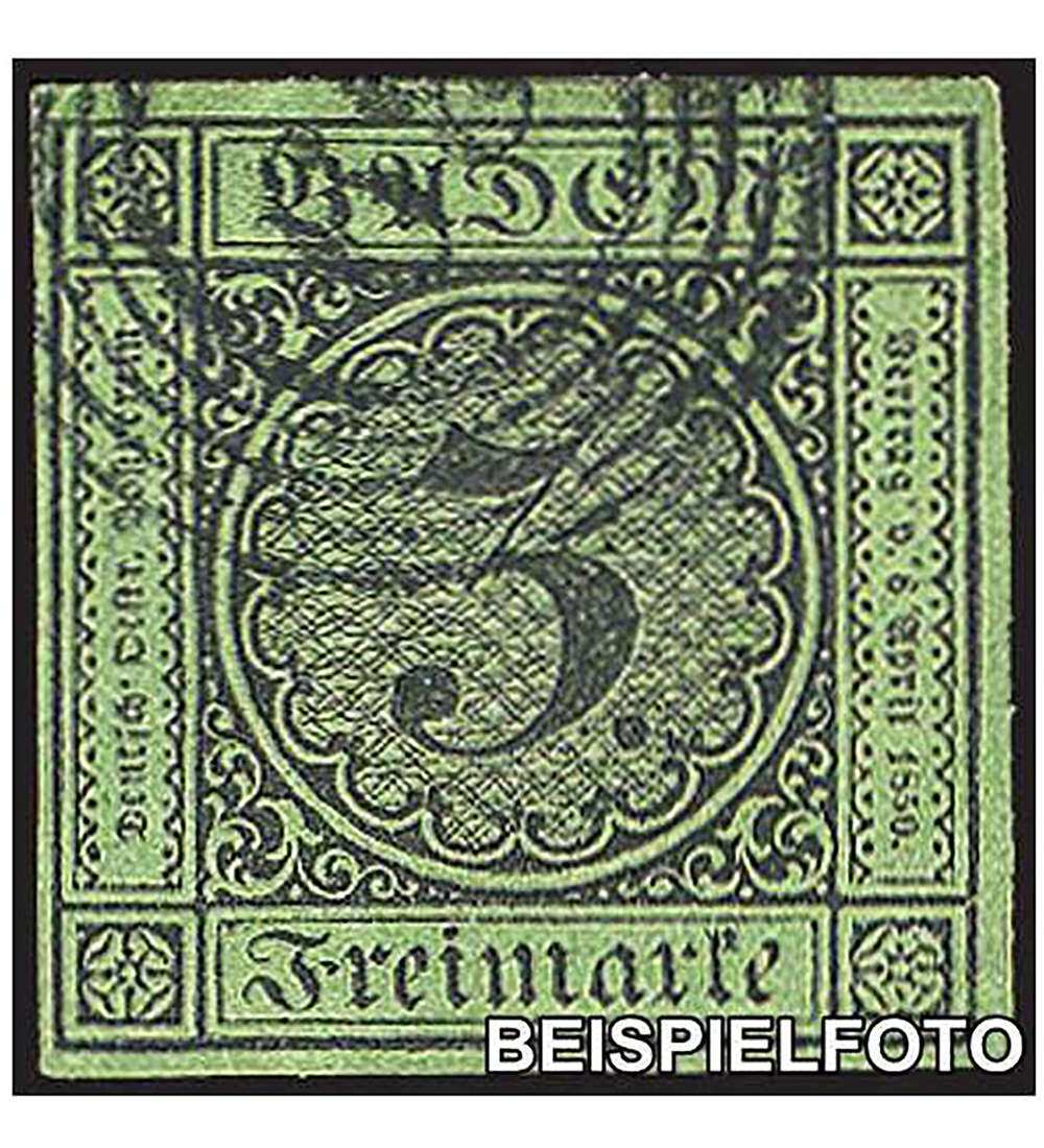 Baden Nr. 6 gestempelt