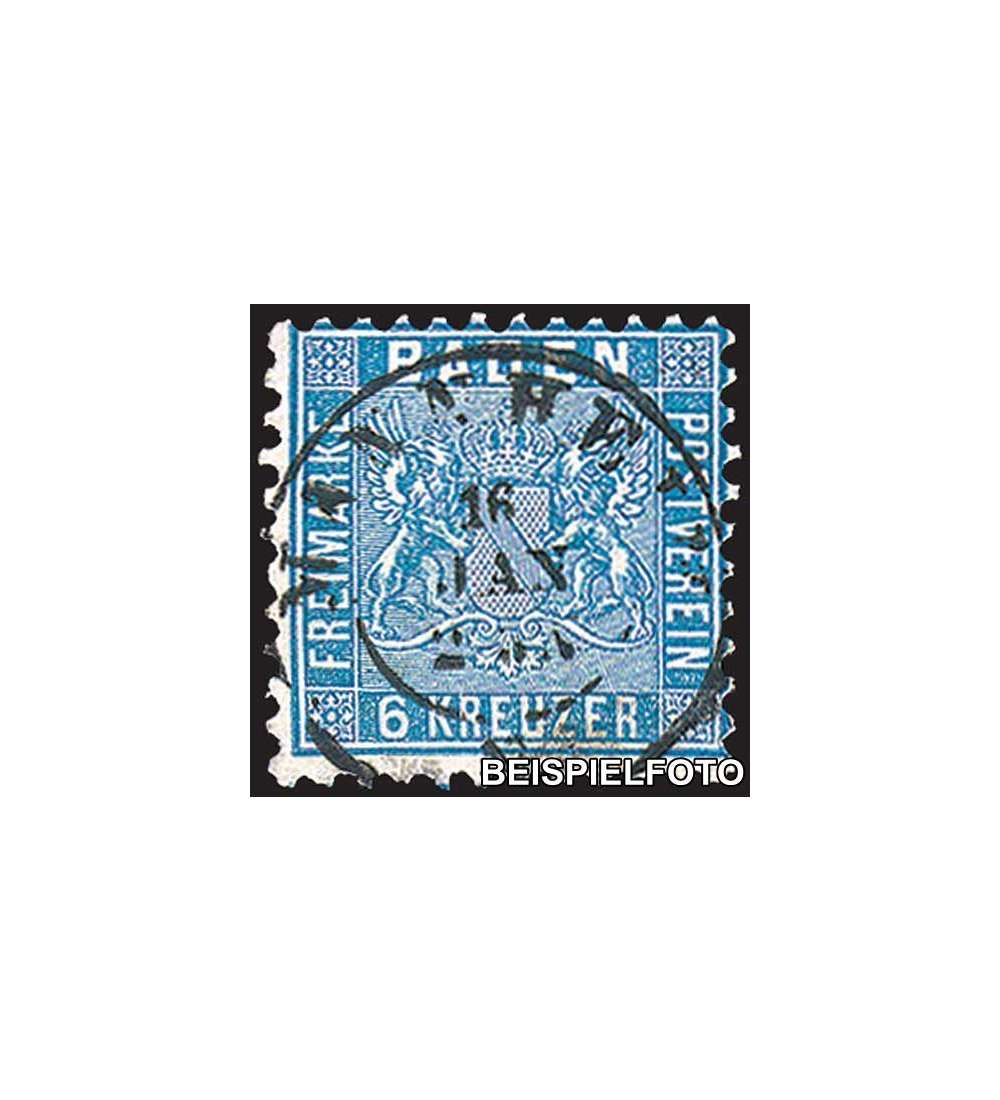 Baden Nr. 14 gestempelt