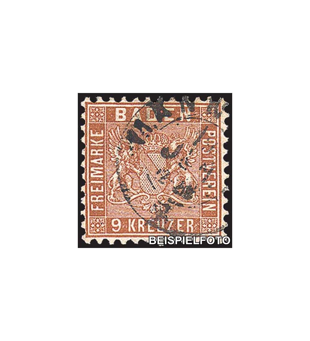 Baden Nr. 15 gestempelt
