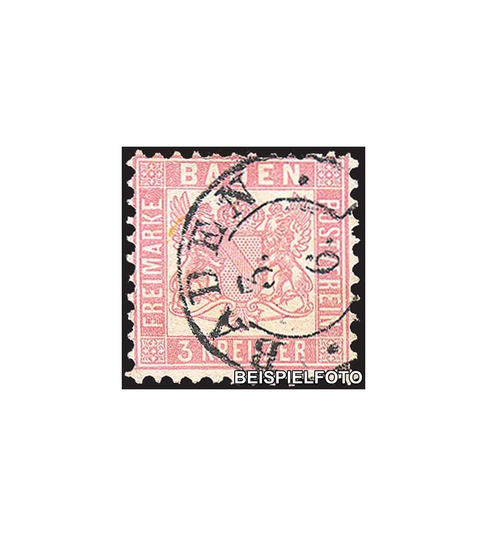 Baden Nr. 18 gestempelt