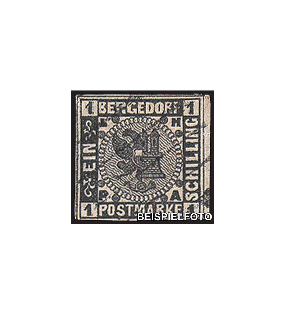 Bergedorf Nr. 2 gestempelt