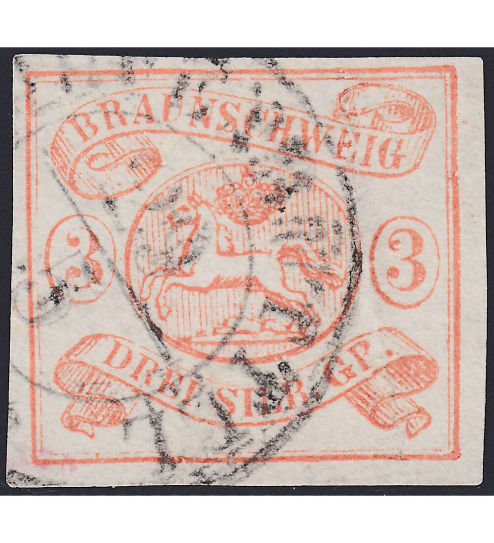 Braunschweig Nr. 3 gestempelt