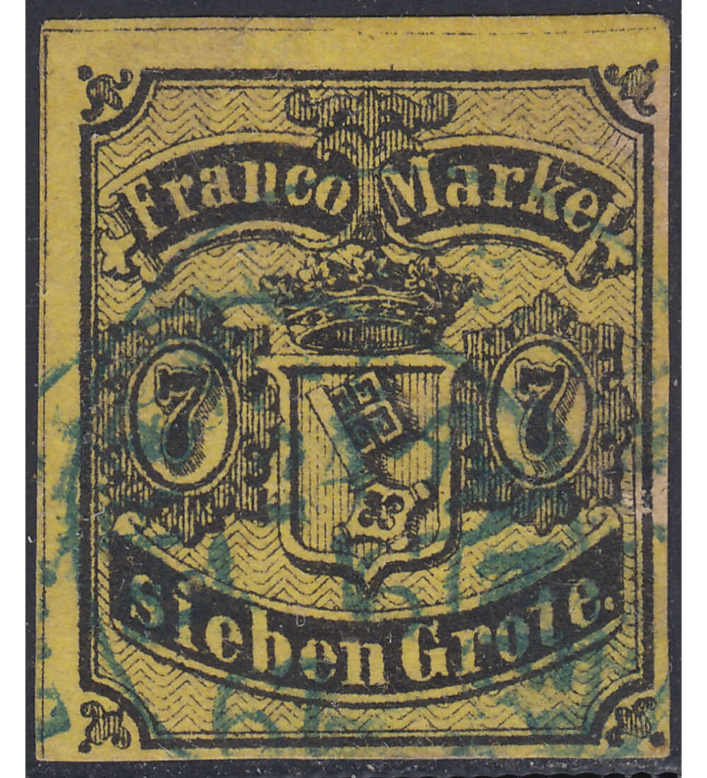 Bremen Nr. 3 gestempelt