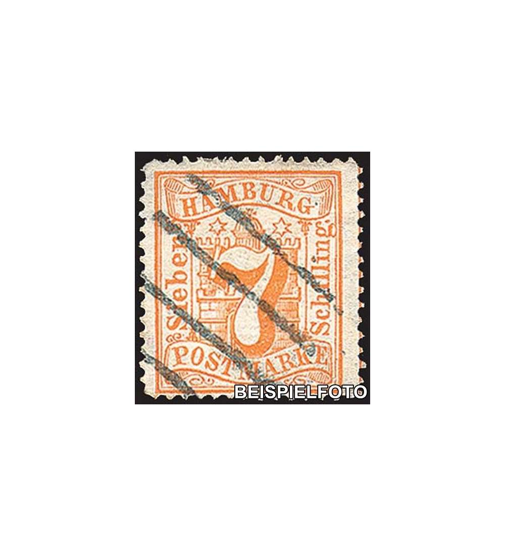 Hamburg Nr. 17 gestempelt