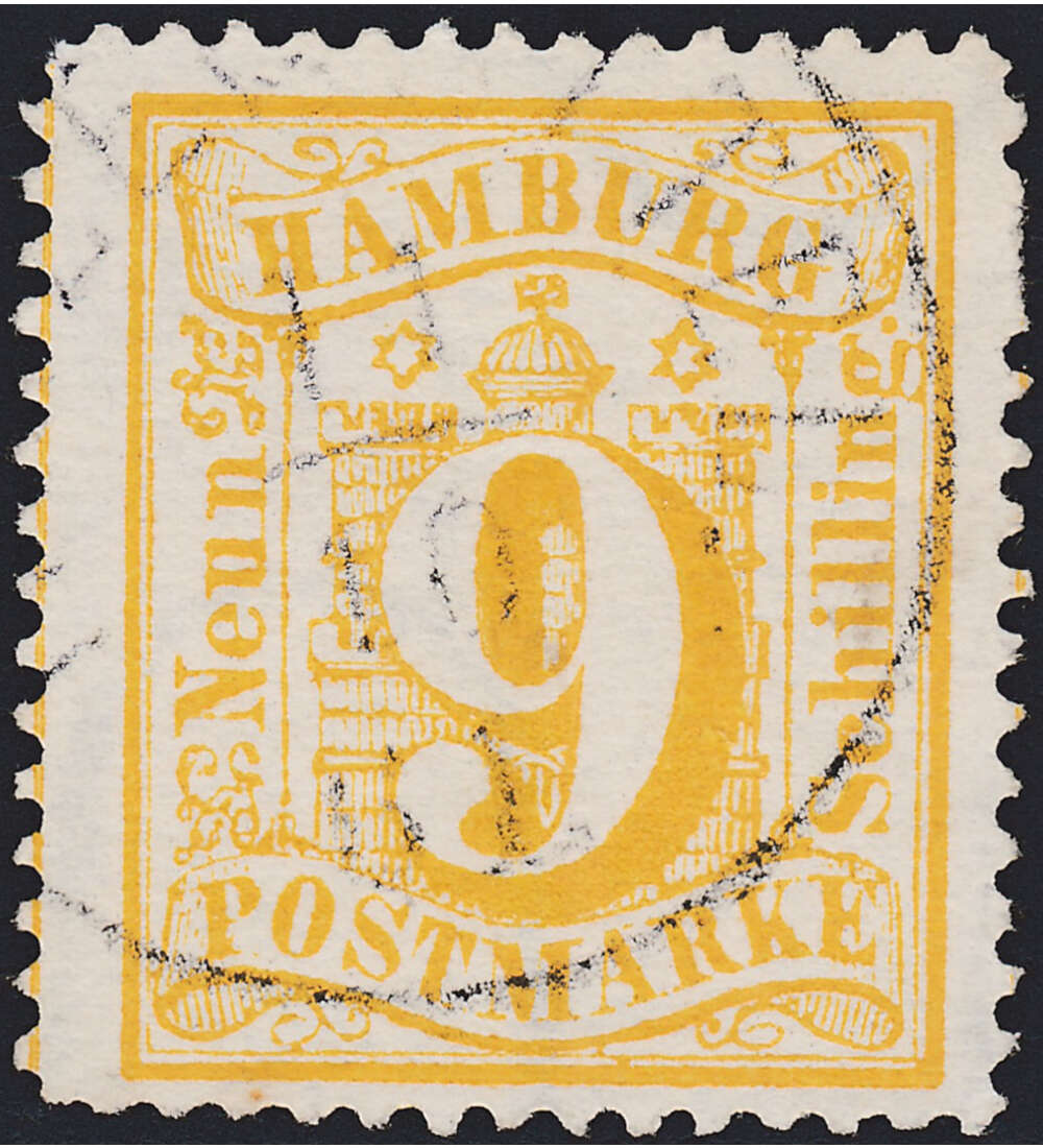 Hamburg Nr. 18 gestempelt