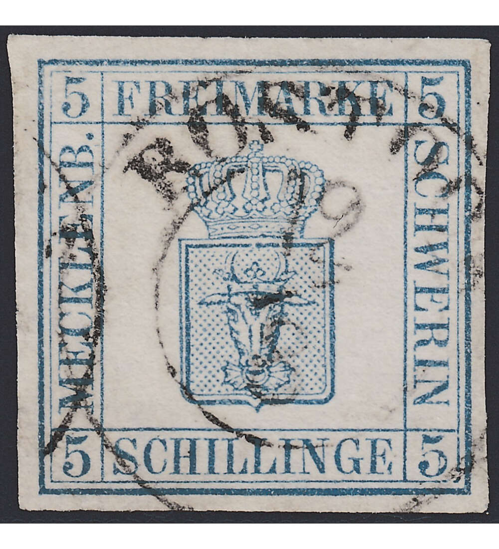 Mecklenburg-Schwerin Nr. 3 gestempelt