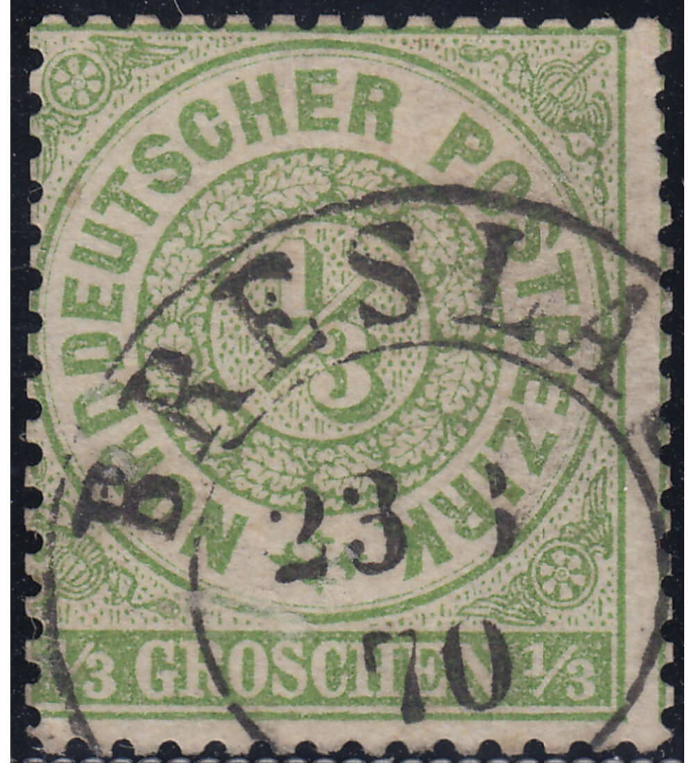 Norddeutscher Postbezirk Nr. 14 gestempelt