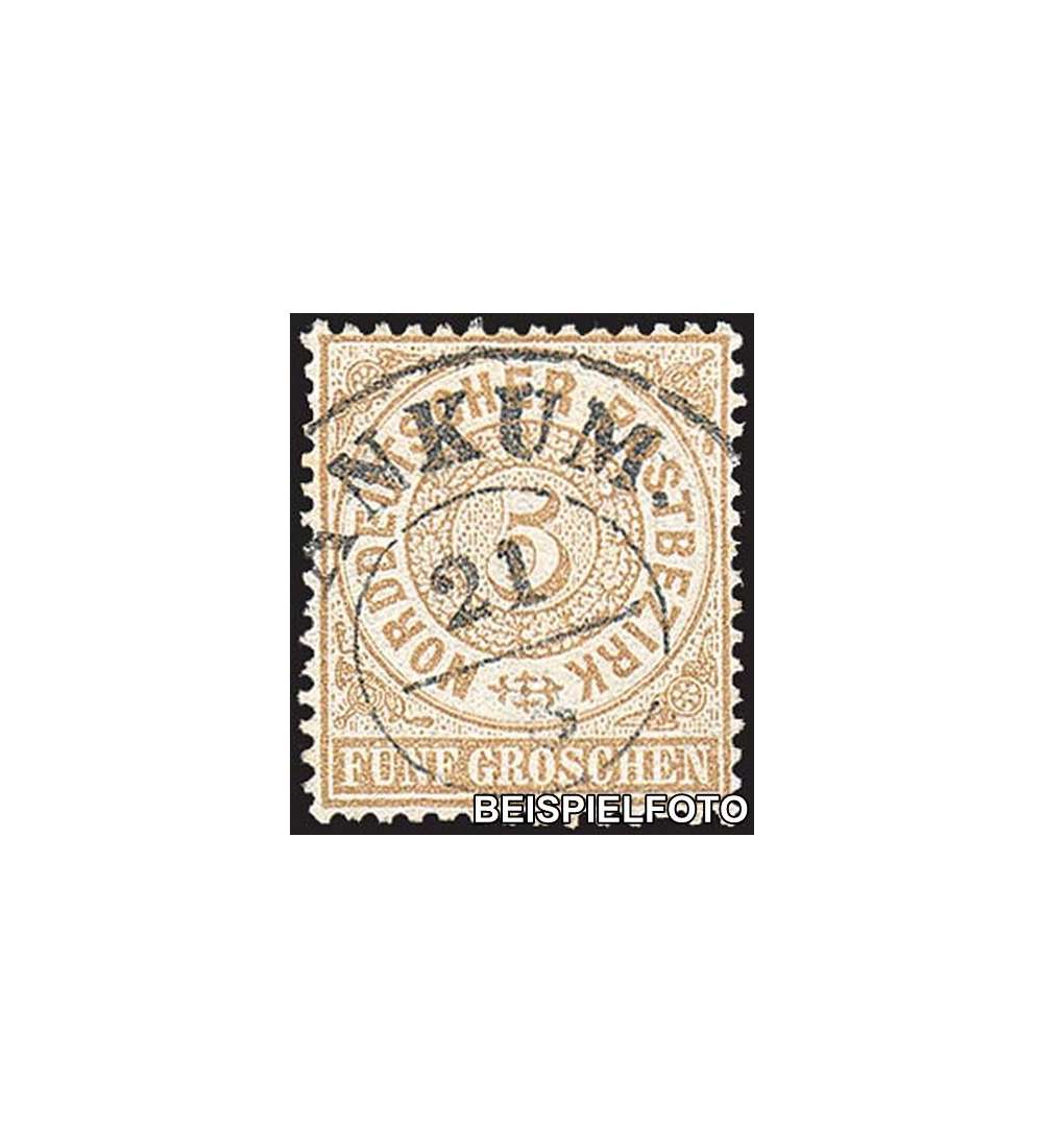 Norddeutscher Postbezirk Nr. 18 gestempelt