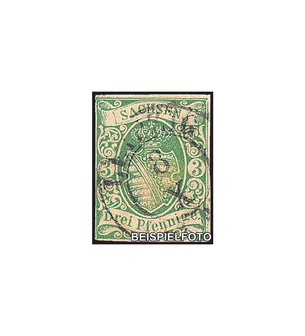 Sachsen Nr. 2 gestempelt