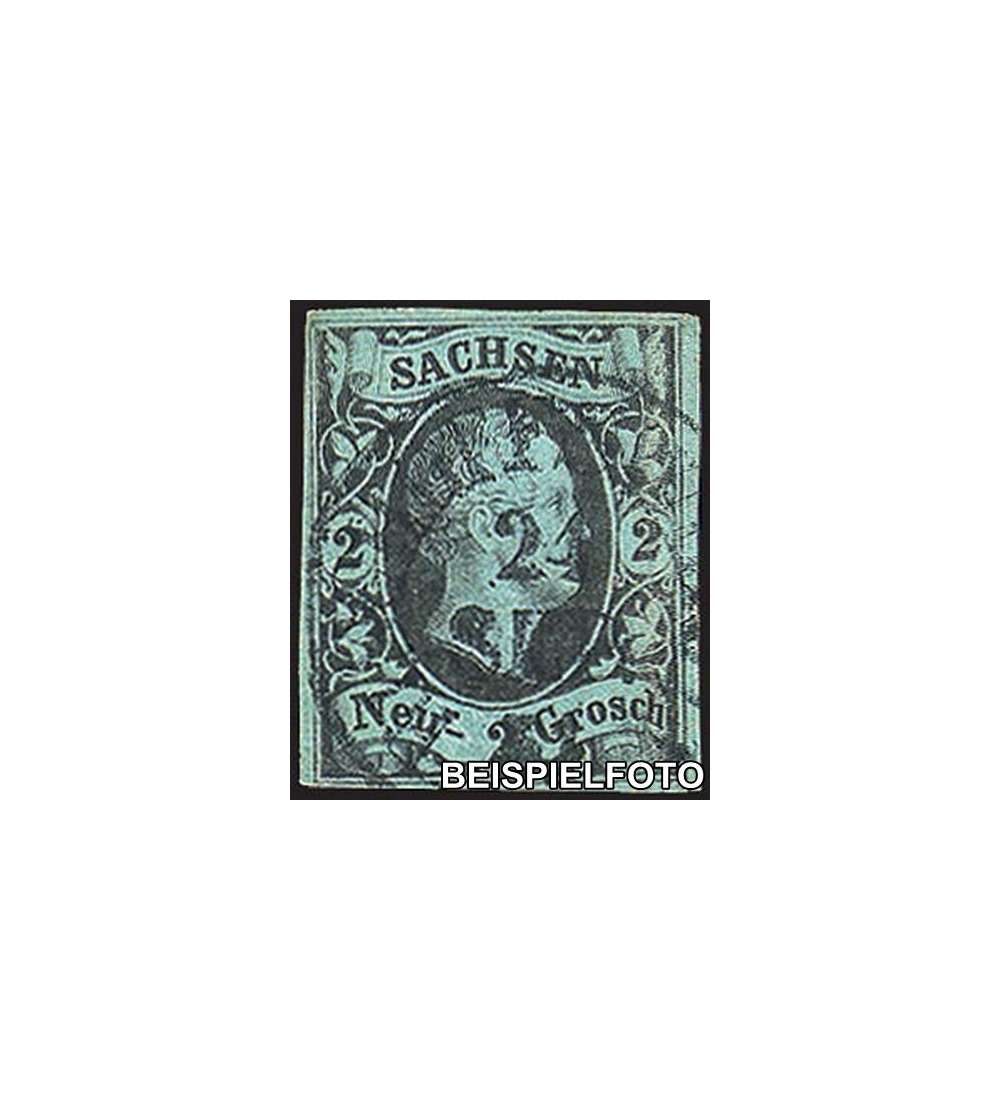 Sachsen Nr. 5 gestempelt