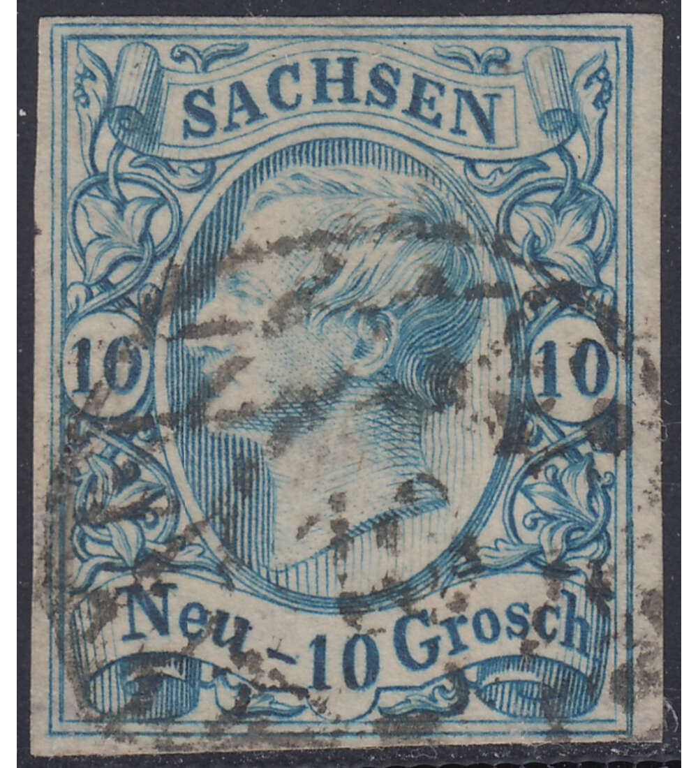 Sachsen Nr. 13 gestempelt