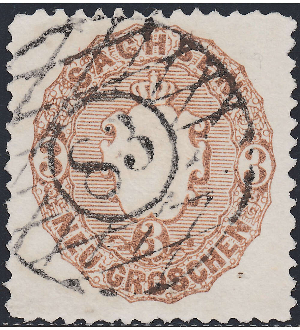 Sachsen Nr. 18 gestempelt