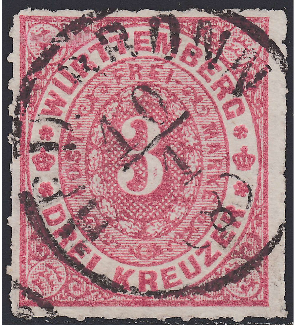 Wrttemberg Nr. 38 gestempelt
