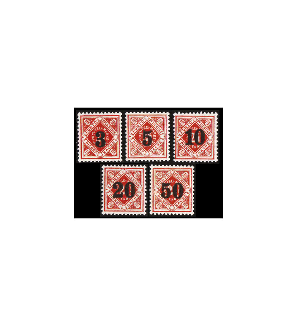 Wrttemberg Nr. 184-188 postfrisch ** 