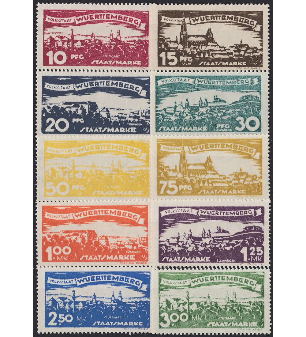 Wrttemberg Nr. 272-281 postfrisch ** 