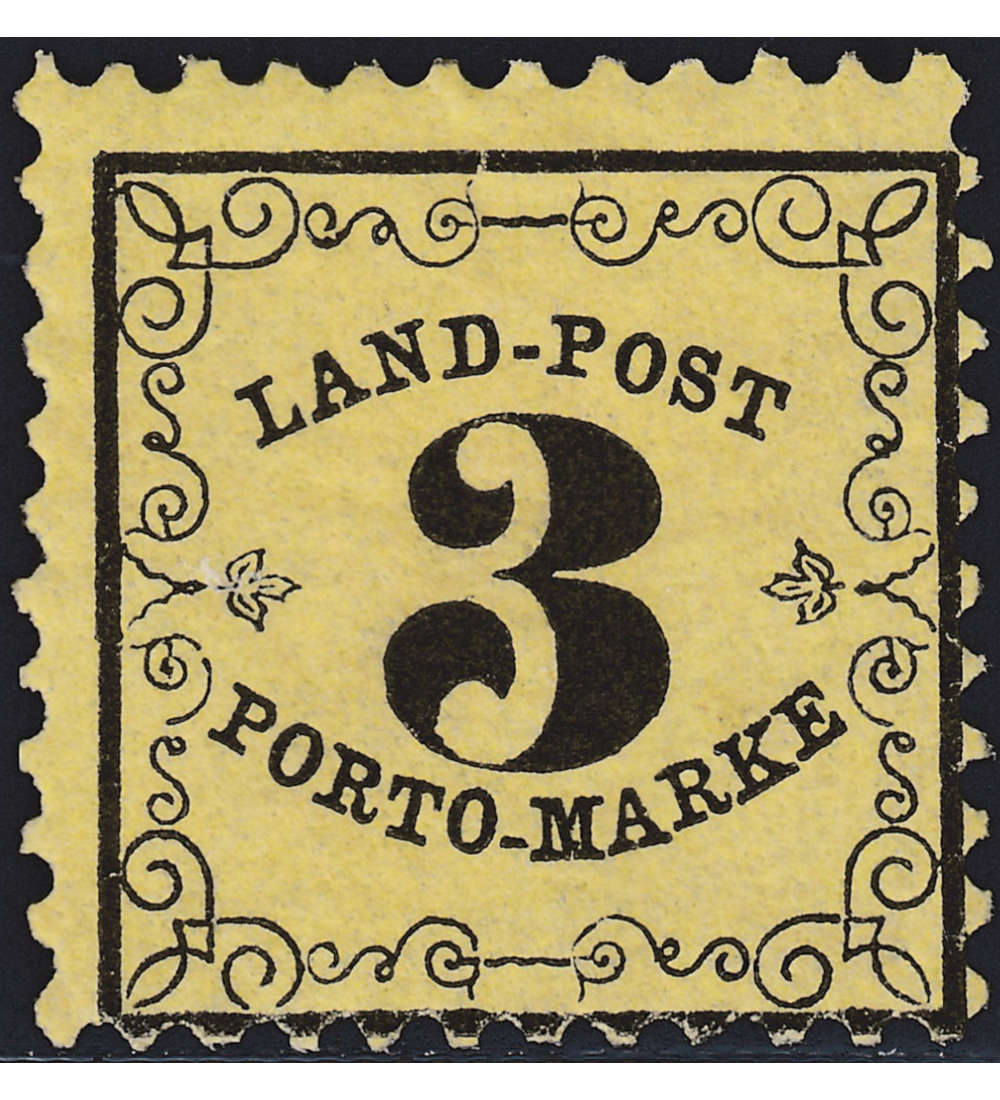 Baden Porto Nr. 2y postfrisch