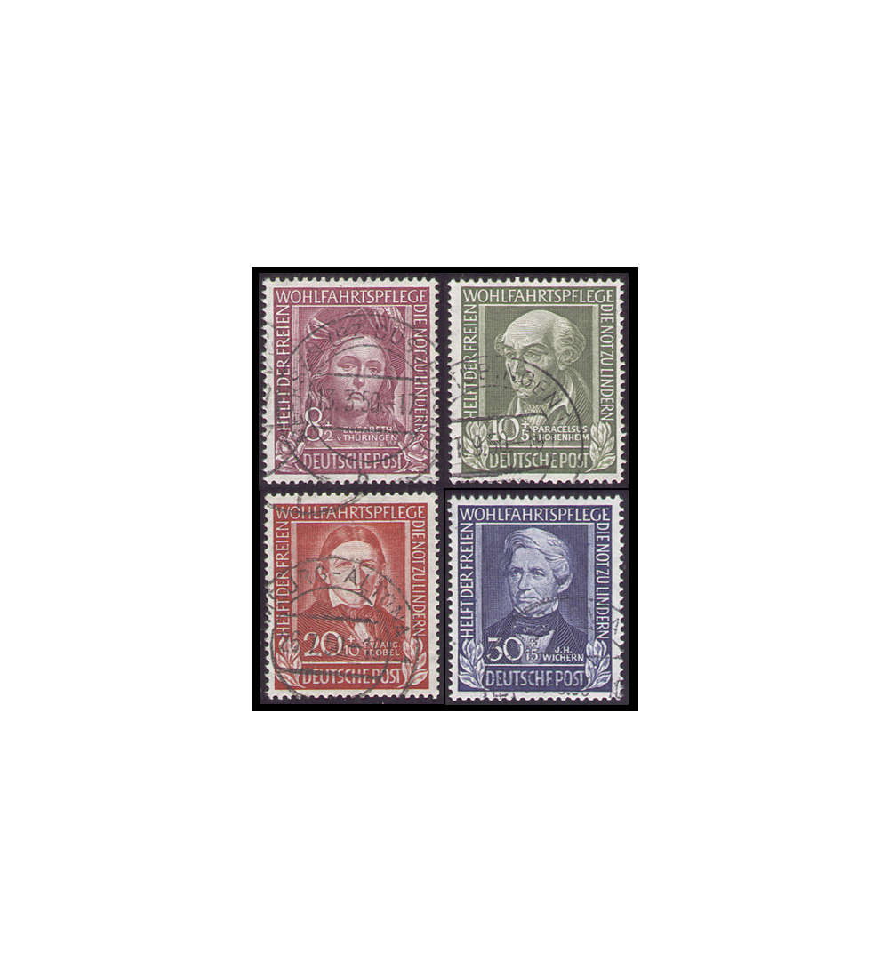 II BRD Nr. 117-120 gestempelt Wohlfahrt 1949