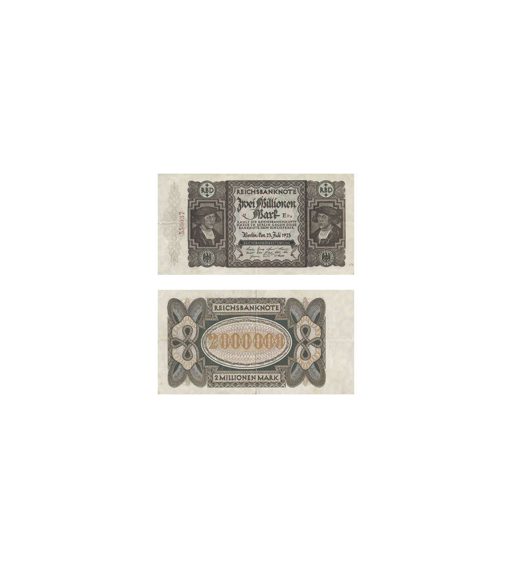 Weimarer Republik 1919-1933 2 Millionen Mark 23.7.1923