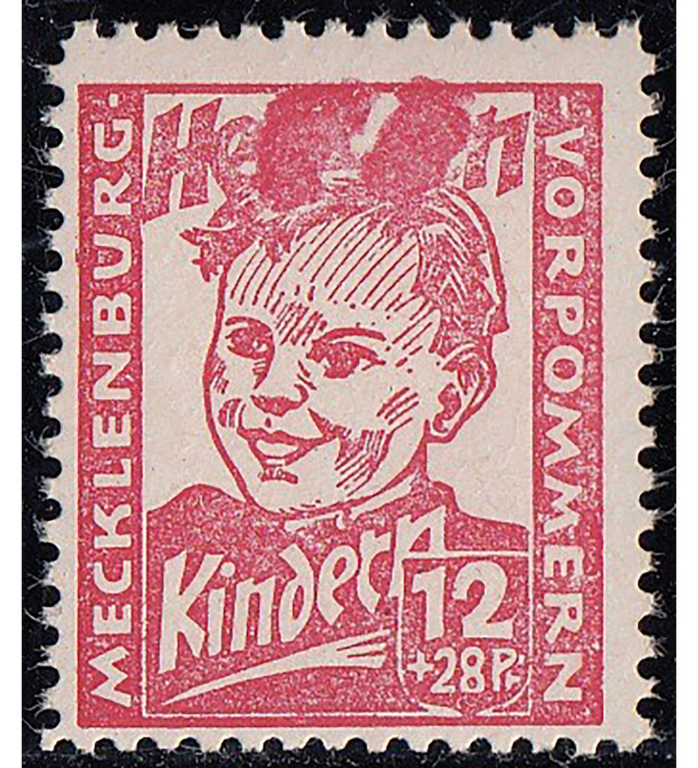 SBZ Nr. 28 postfrisch ** verwischtes Druckbild