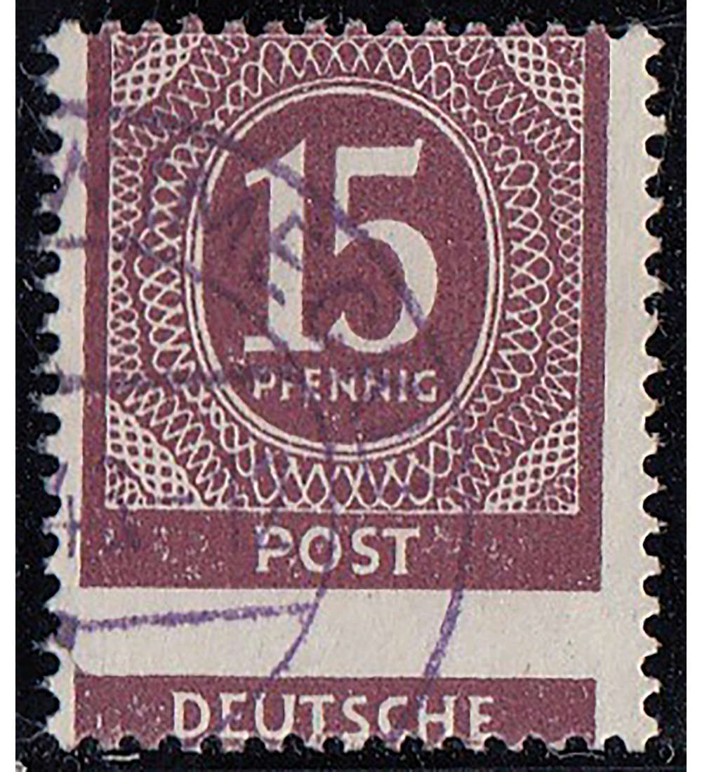 Alliierte Besetzung Nr. 921 gestempelt verschobenes Druckbild