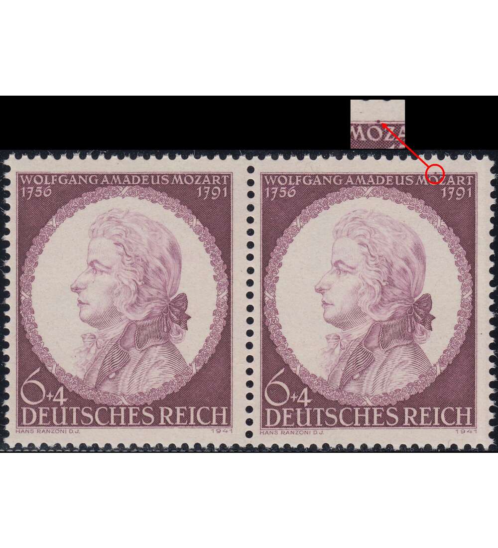 Deutsches Reich Nr. 810II postfrisch  Plattenfehler