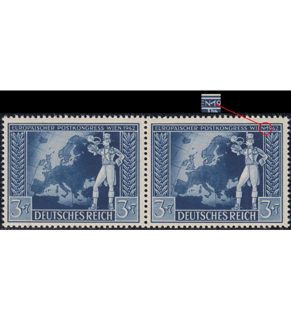 Deutsches Reich Nr. 820 I postfrisch  Plattenfehler