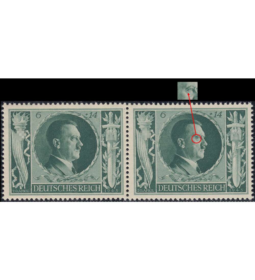 Deutsches Reich Nr. 845 I postfrisch Plattenfehler