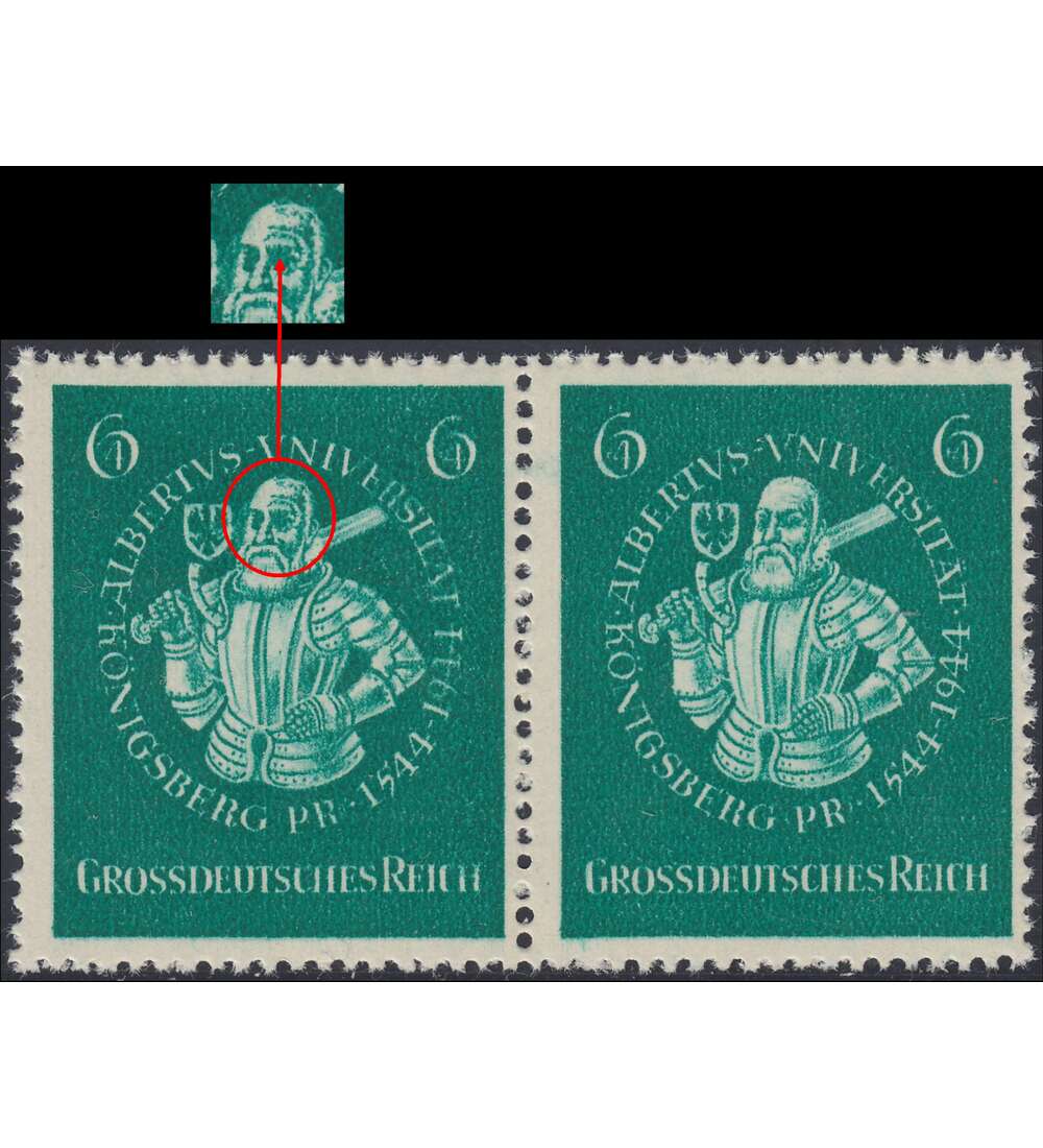 Deutsches Reich Nr. 896 I postfrisch Plattenfehler