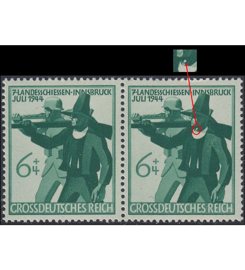 Deutsches Reich Nr. 897II postfrisch Plattenfehler