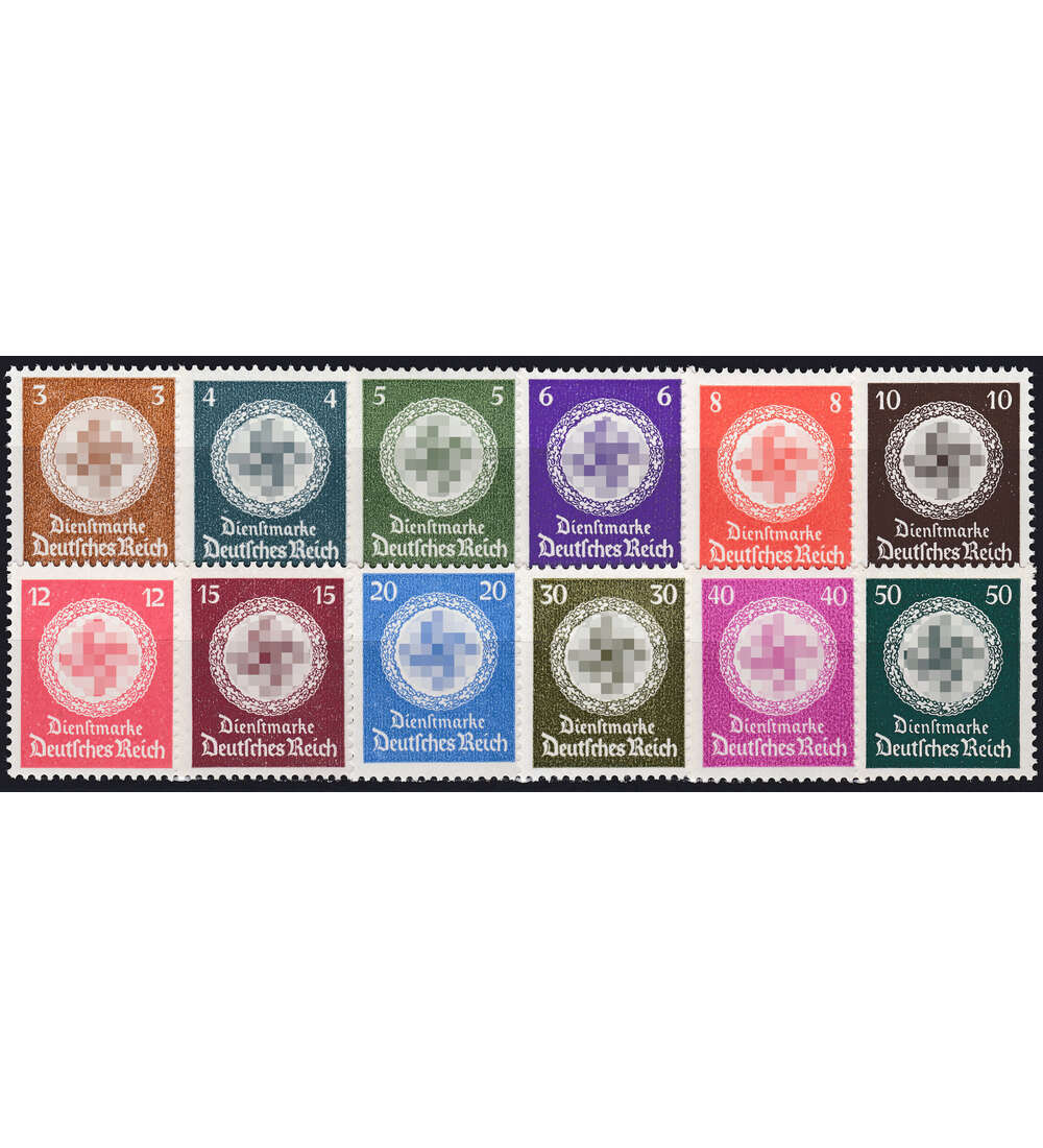 Deutsches Reich Dienst Nr. 166-177 Hakenkreuz im Eichenkranz postfrisch **