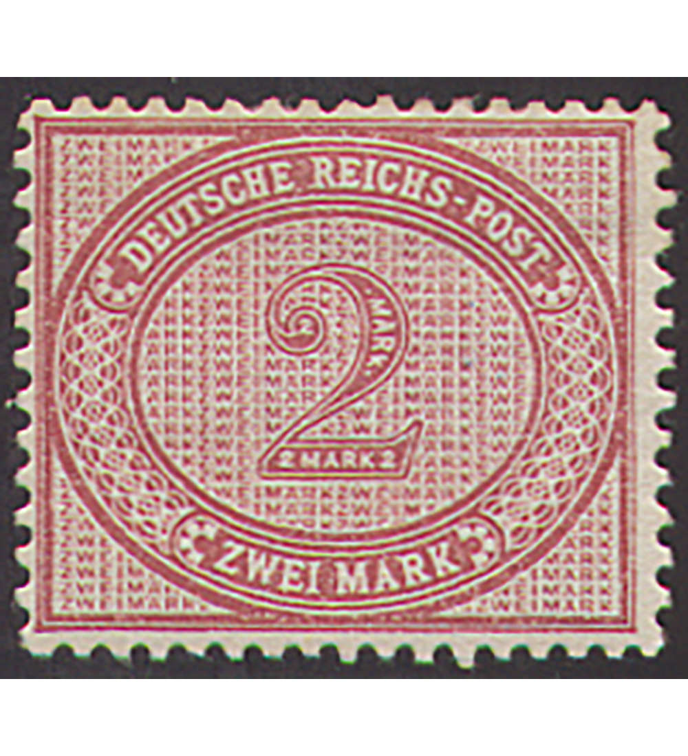 Deutsches Reich Nr. 37               2 Mark Freimarke