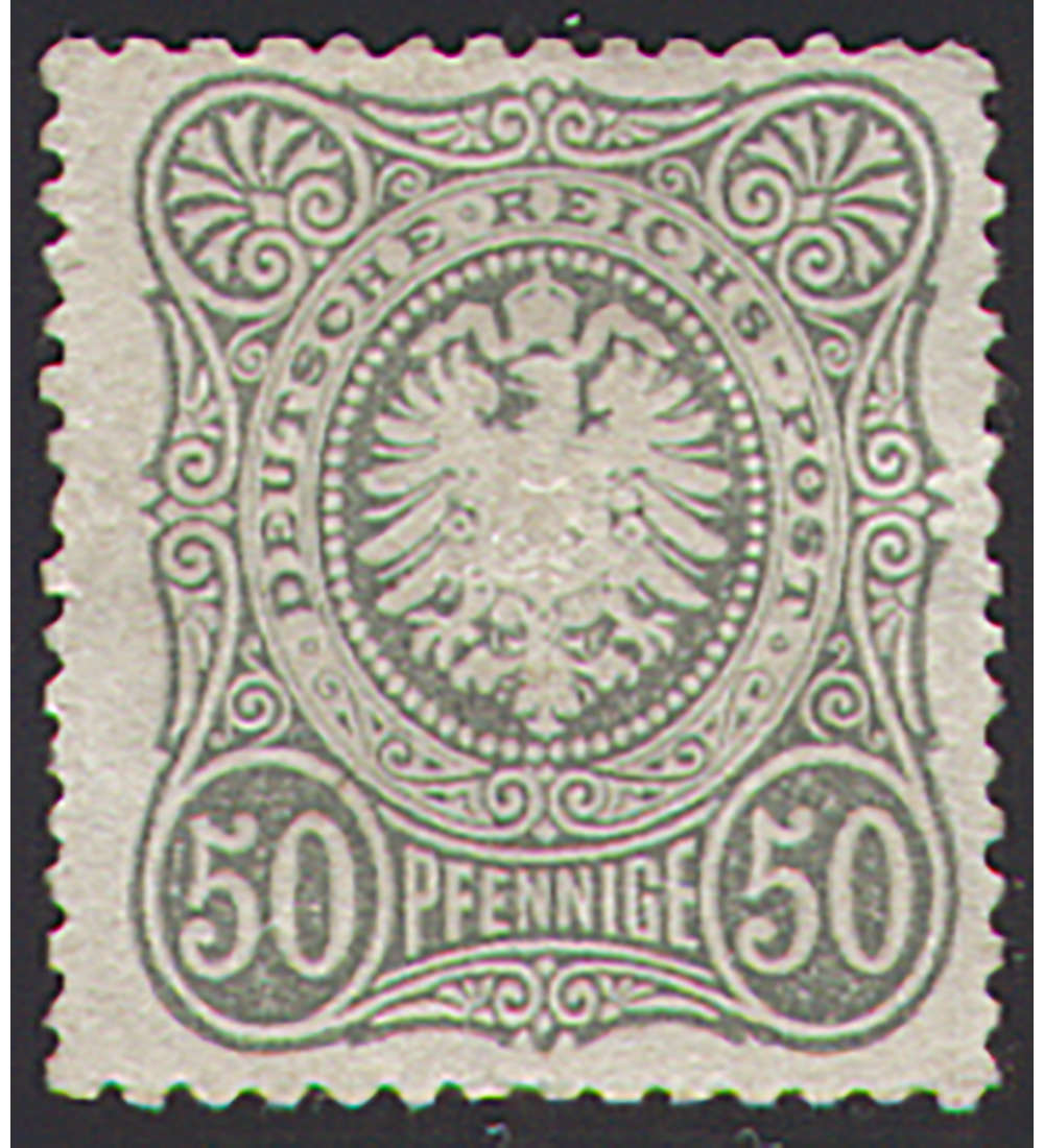 Deutsches Reich Nr. 38               50 Pf. Reichsadler Pfennige