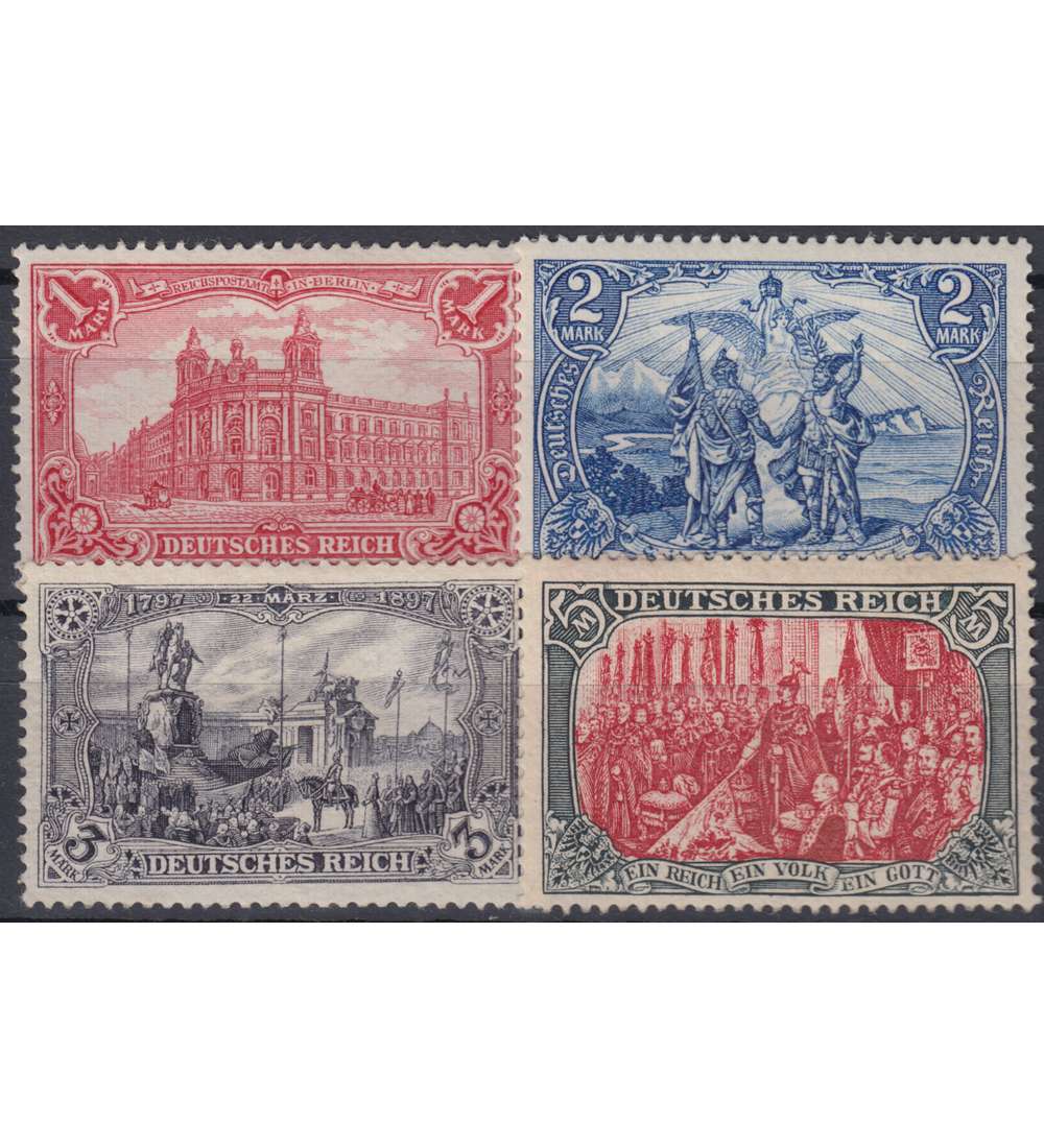 Deutsches Reich Nr. 78-81 Markwerte ohne WZ